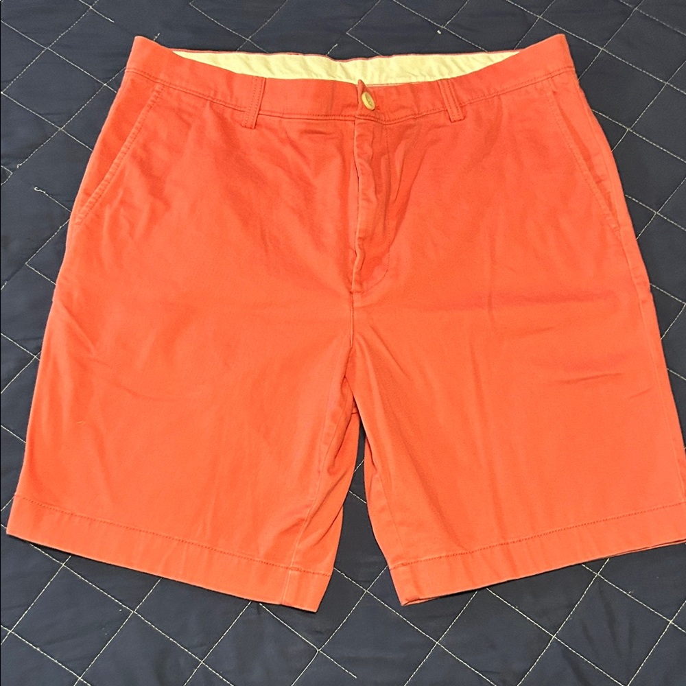 Roundtree & Yorke Men's Pink Flat Front Shorts